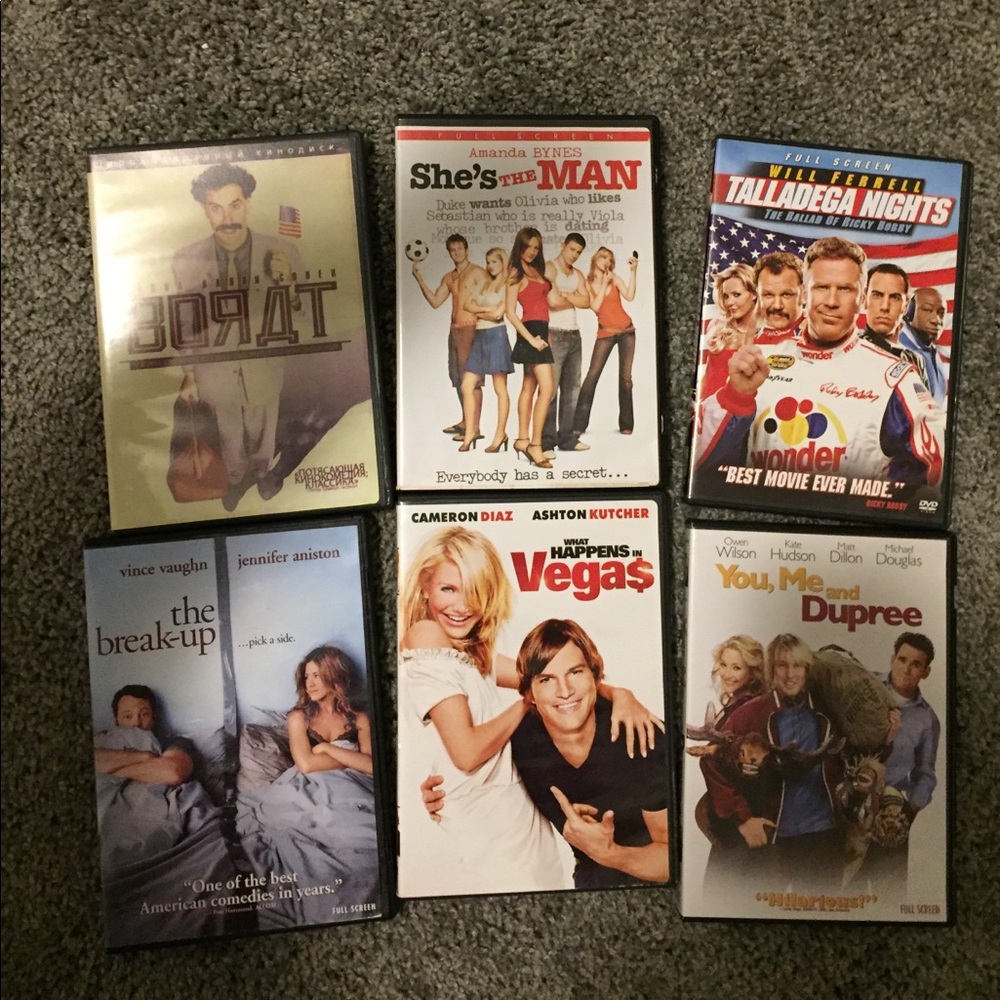 HOLD 6 comedy dvds